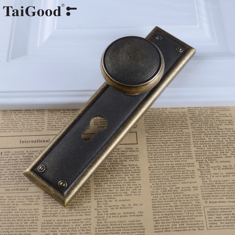 世连泰好全铜门锁美式复古实木门室内卧室房间门球形把手纯铜门锁