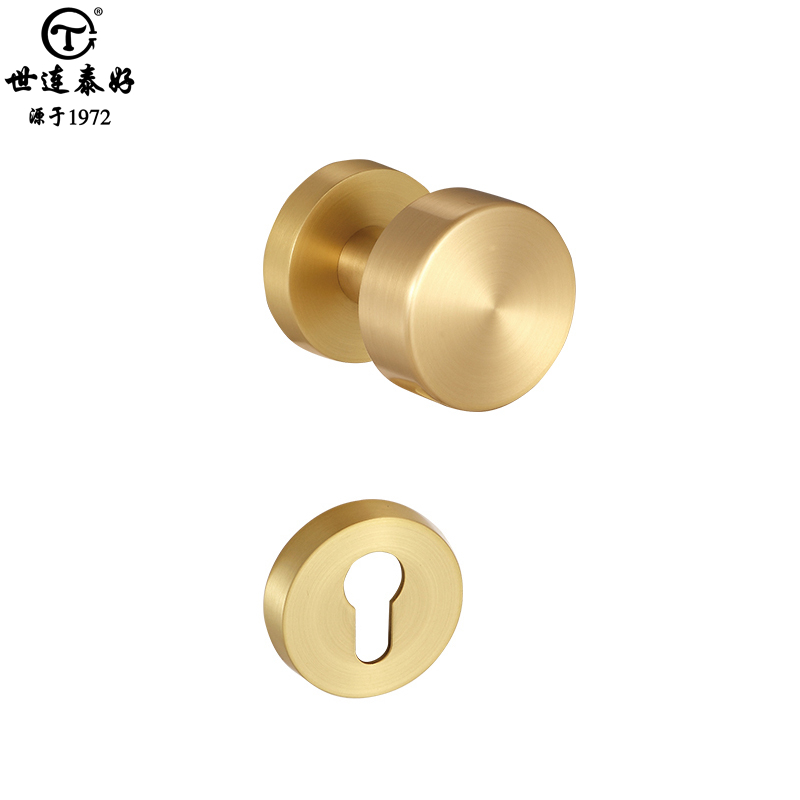 TAIGOOD/世连泰好全铜门锁球形