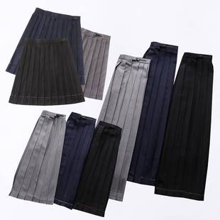 百褶裙 JK制服 正统JK制服纯色裙学生高腰日系长裙优等生不良裙