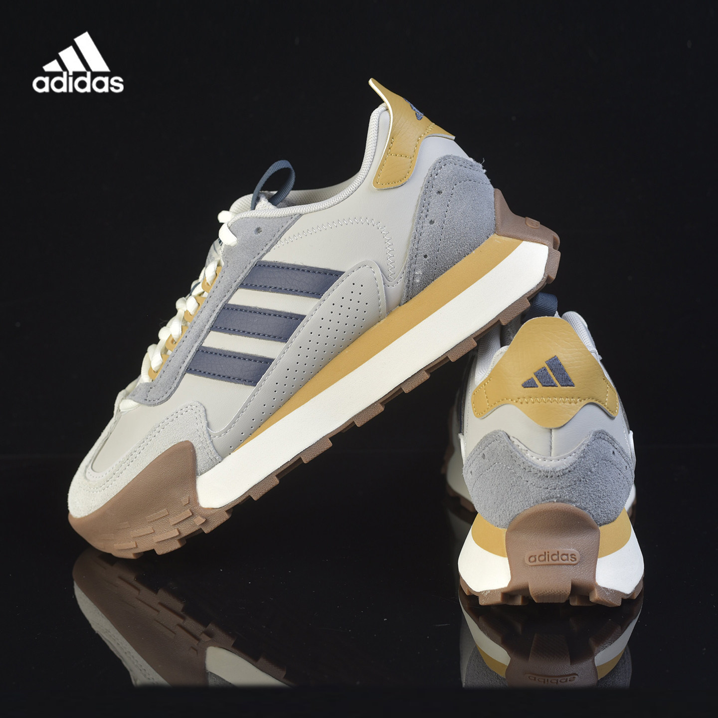 Adidas阿迪达斯男女经典复古德训鞋通用系带减震运动休闲鞋KJ2053