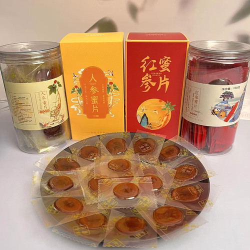 长白山人参蜜片红参鲜参蜜饯即食