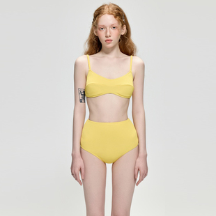 性感分体比基尼小胸聚拢高腰遮肚显瘦保守温泉度假沙滩泳装 衣女