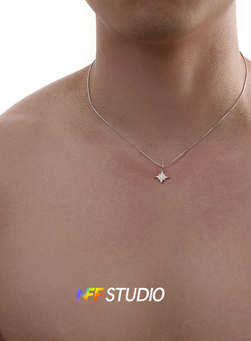 NFF不掉色星星项链男款星芒星锆石项链精致甜酷ins极简百搭锁骨链