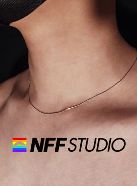 NFF纯银蛇骨链项链男士潮925银高级感锁骨链素链颈链配饰细银链子