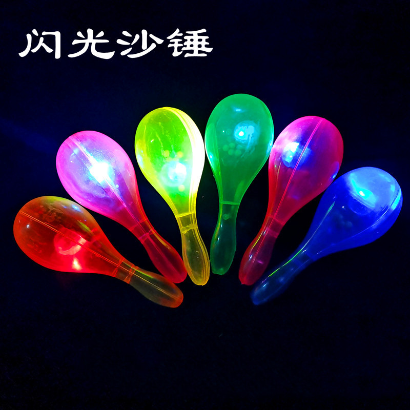 荧光棒闪光沙球棒摇铃声音沙槌棒沙锤棒子演唱会活动LOGO定制批发图片