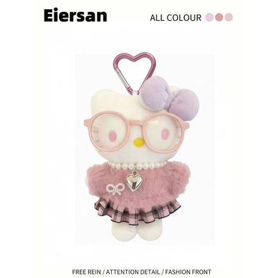 日本正版HelloKitty粉色毛衣挂件