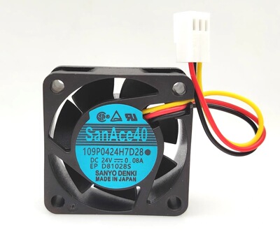 三洋全新原装SanAce40 24V 0.08A 109P0424H7D28 4015变频器风扇