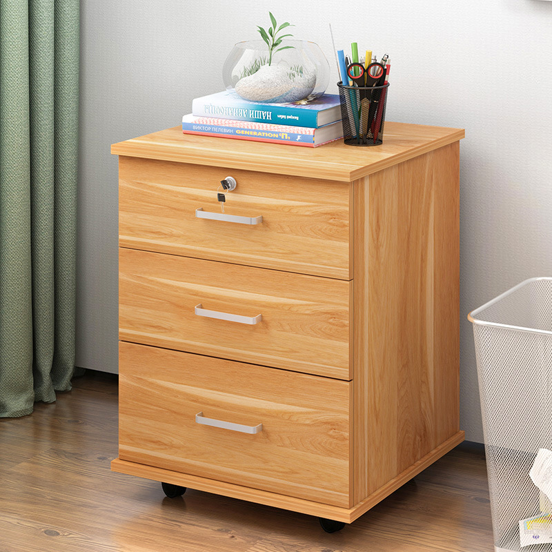 带锁床头柜简约现代简易置物架出租房迷你小型储物卧室床边小柜子