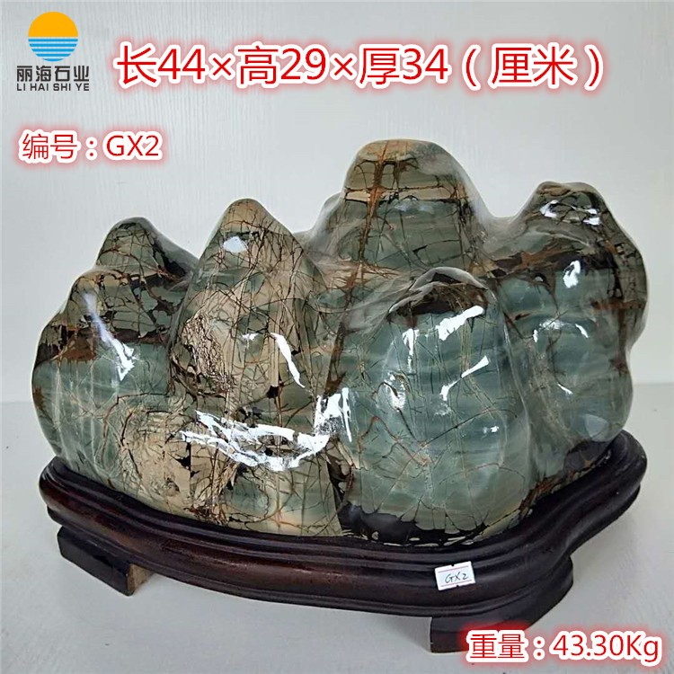乳源彩石打磨工艺品摆件丽海石业