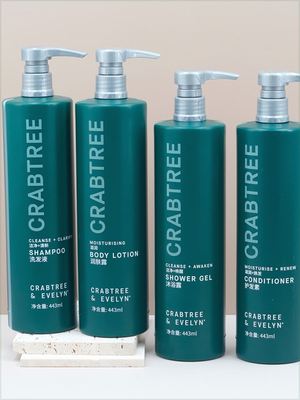 CRABTREE瑰柏翠野苹果希尔顿酒店洗发水沐浴露润肤露护发素443ml