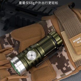 ROXANE视睿E25战术小手电迷你强光充电高亮便携EDC小手电钥匙扣灯
