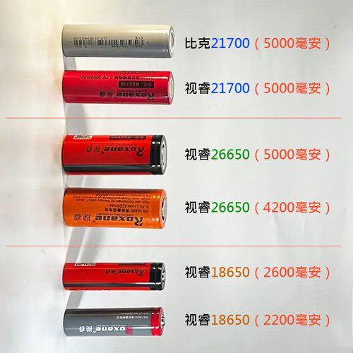 21700锂电池比克视睿足量全新
