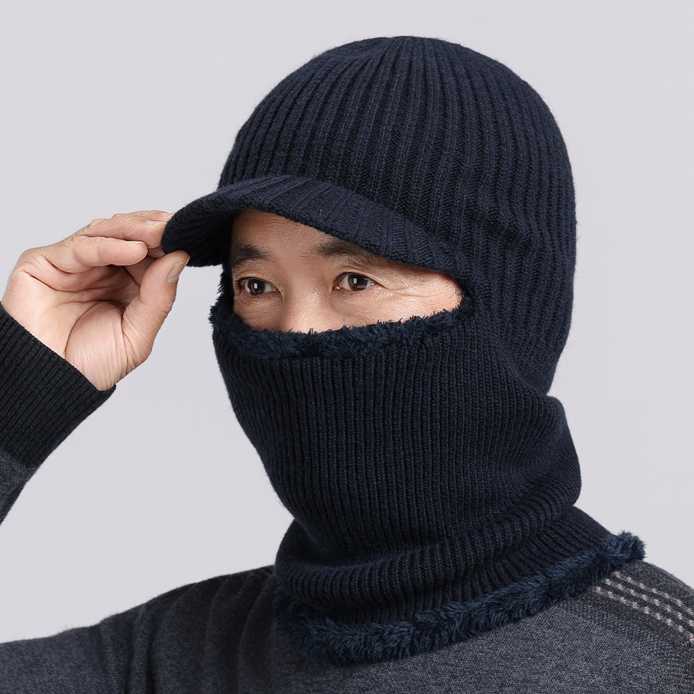 新款男士针织帽保暖毛线帽子