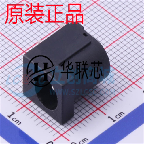 DC-005-A200 DC电源连接器 外径6.4mm 内径2mm 3A 30V 弯插/插件