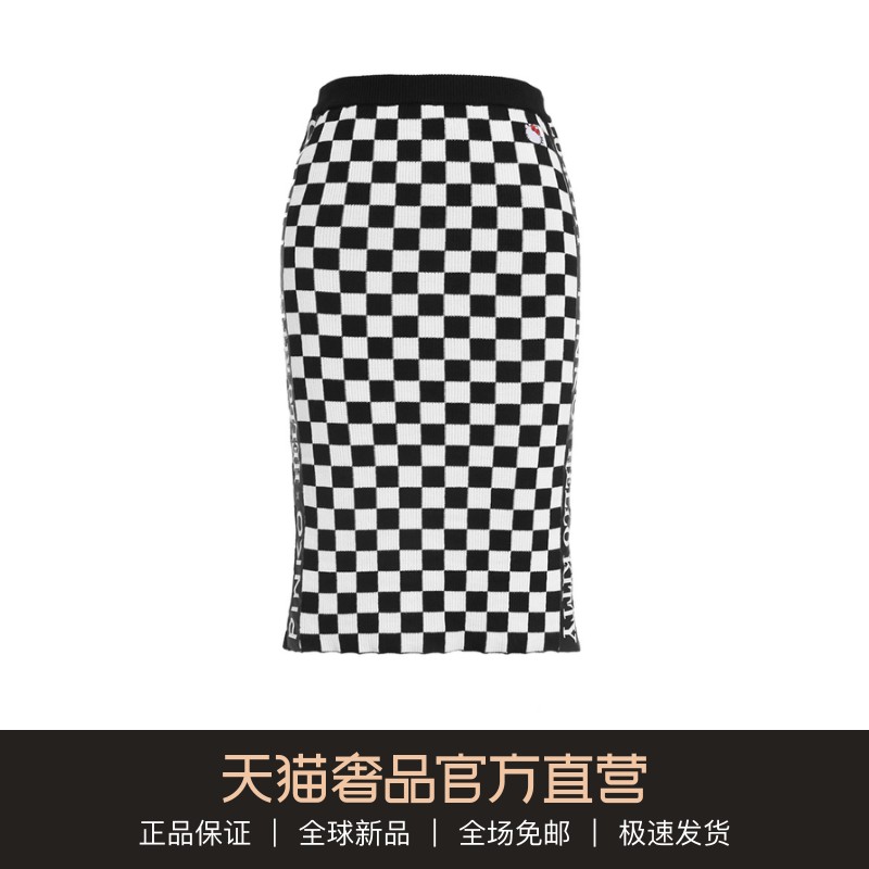 PINKO/品高 黑色拼白色格纹HELLO KITTY刺绣女士中长半身裙在类目 女装/女士精品, 半身裙中 - 来自Buy2taobao.com提供专业的淘宝代购服务