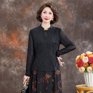 齐黛品牌品牌打底衫女正品高档真丝上衣女2025新款套头桑蚕丝衬衫