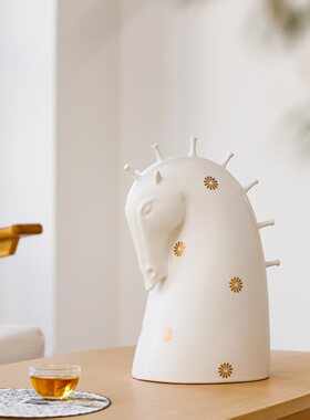 景德镇陶瓷生肖马[梦马]高档礼品风水摆件装饰艺术家限量收藏款