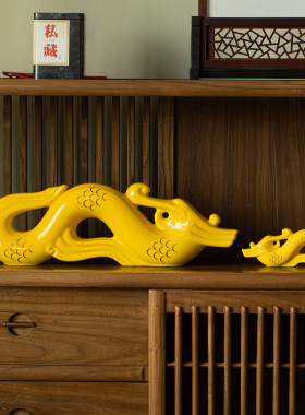 九璞[龙腾盛世]艺术家限量收藏景德镇陶瓷生肖龙兴业招财风水摆件