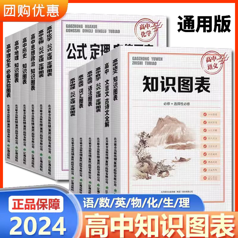 高中知识图表必修选择性必修语文数学英语物理化学生物政治历史地理 词汇语法基础知识公式定理定律全解高一高二高三高考总复习
