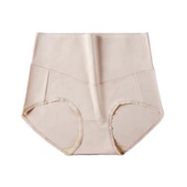 大码 女 透气三角裤 高腰莫代尔抗菌女士收腹内裤 舒适提臀桑蚕丝短裤