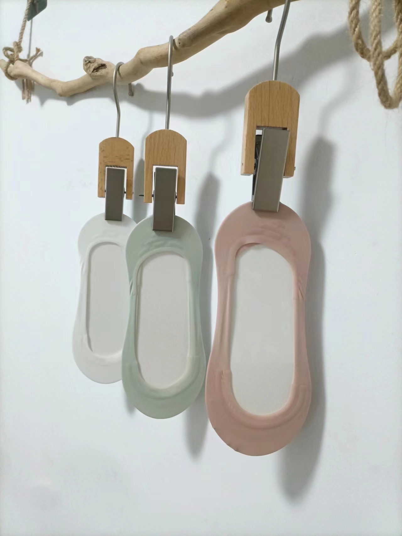 浅口夏季女士隐形双硅胶船袜