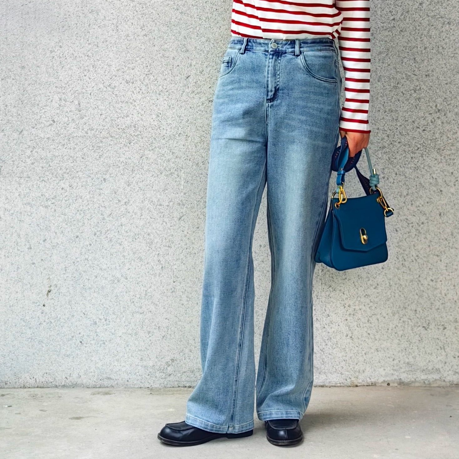 柔软浅蓝色浅色直筒牛仔裤女2025年春季梨形显瘦高腰窄版阔腿裤,女装/女士精品,牛仔裤,淘宝优惠券,粉丝福利购,淘宝优惠卷