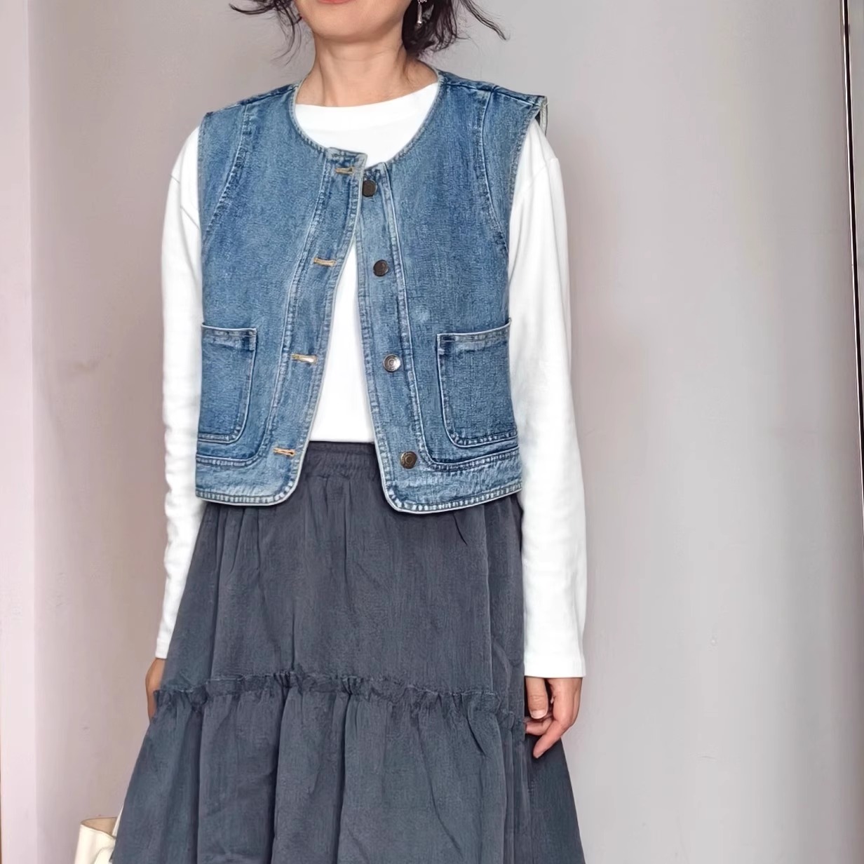 D1023新款春秋上衣复古