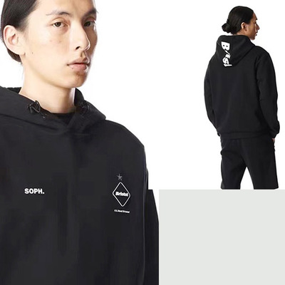 秋冬新款soph fcrb卫衣帽衫加绒厚长袖字母日系潮流清永浩文男女