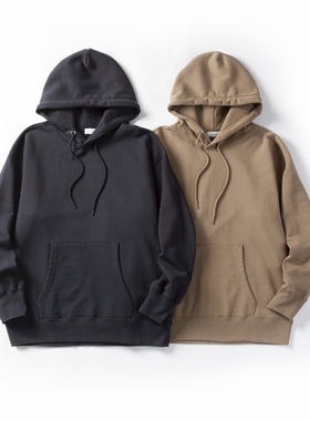 nana Hooded Pullover Sweat mica帽衫日系休闲重磅纯色套头卫衣