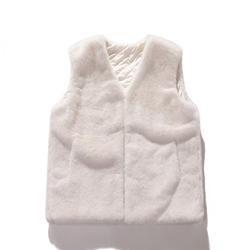 秋冬高仿版男女同款仿貂毛马甲仿兔毛纯色坎肩313B-NC25213-P60,男装背心/马甲,星座313B