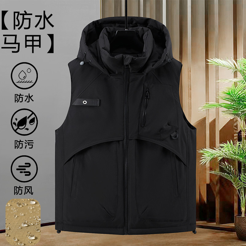 休闲马甲防水马甲坎肩保暖潮范韩流保暖加厚坎肩313B-ML023-P80,男装背心/马甲,星座313B