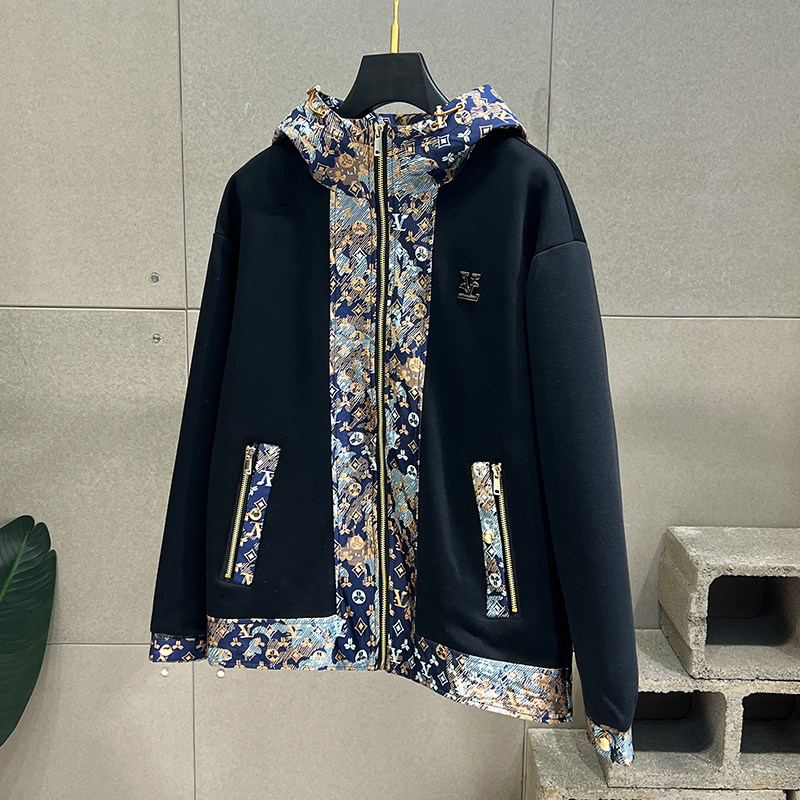 春秋休闲潮男连帽夹克上衣潮流男士DAVID拼接外套313B-JK73-P130,男装夹克,星座313B