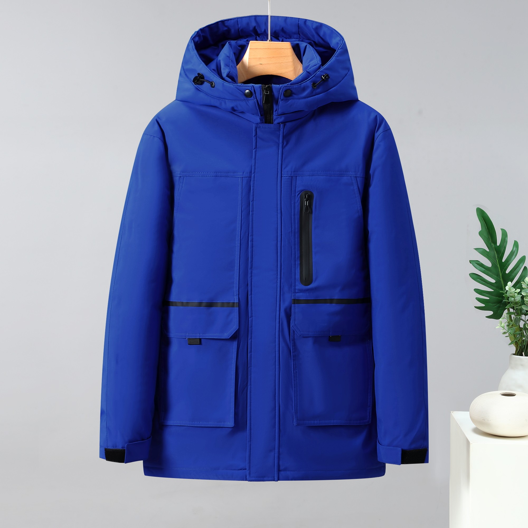 新款净版潮品加厚情侣棉衣面包服中长宽松外套棉服313B-8919-P120,男装棉衣,星座313B