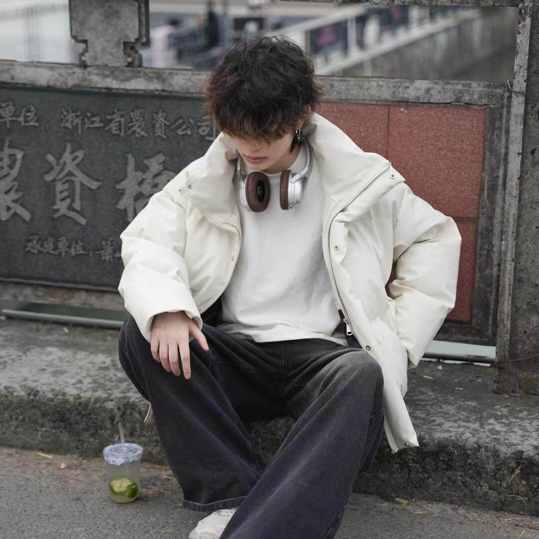 (网络图慎用有大货)新出S号立领PU皮棉服皮棉服313B-Y666-P70,男装棉衣,星座313B
