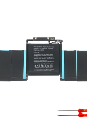 适用于苹果 macbook pro 13寸 A1706 MLH12LL/A A1819 笔记本电池