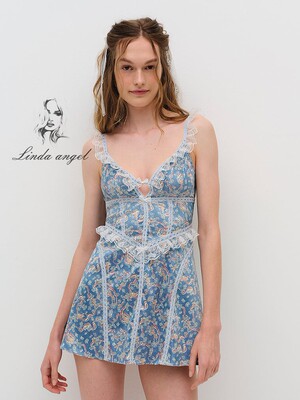 forloveandlemons蕾丝边吊带睡裙