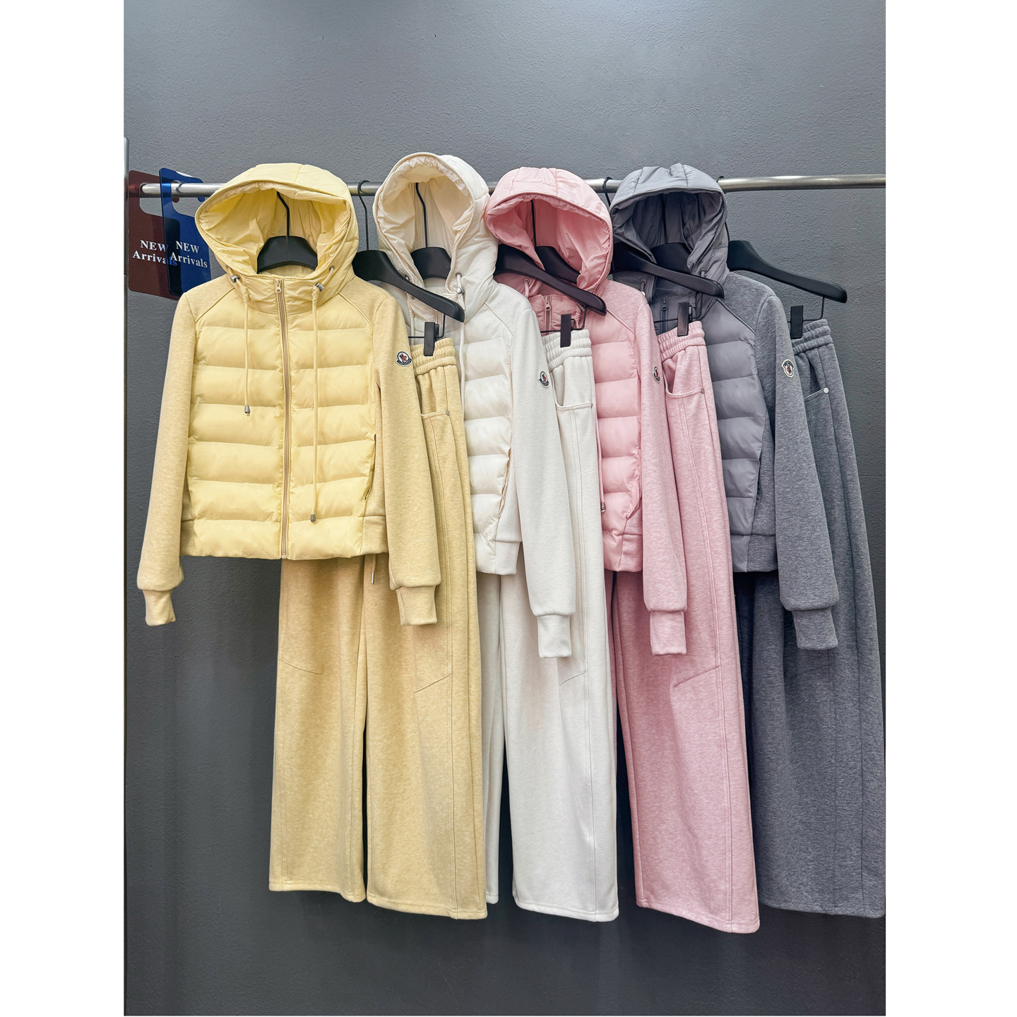 巨好看的运动套装女2025新款粉色加厚棉衣加绒卫裤保暖休闲两件套