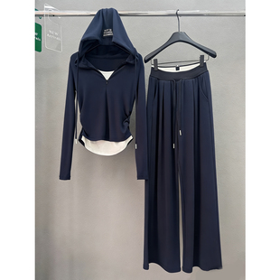 绝美巨好看 女2026早春超火穿搭一整套运动休闲风卫衣两件套 套装