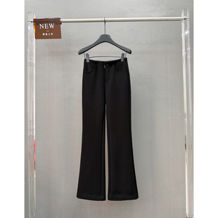 喇叭裤 高腰黑色显瘦微喇裤 超好看针织直筒修身 2026新款 女 女春季