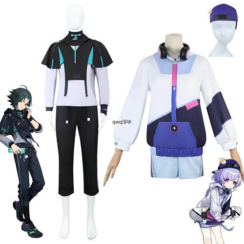 原神cos服联动七七魈pla