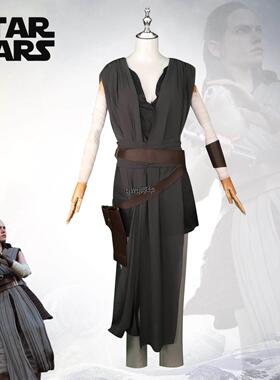 星际大战cosplay绝地武士 蕾伊cos服万圣节表演服漫展假发套装黑