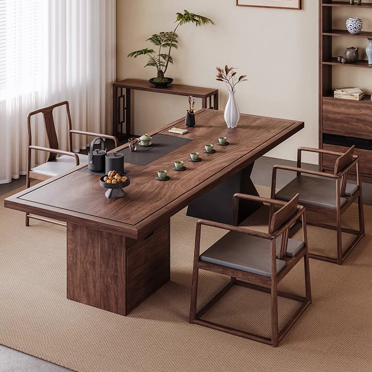 新中式茶桌椅组合高端新款办公室