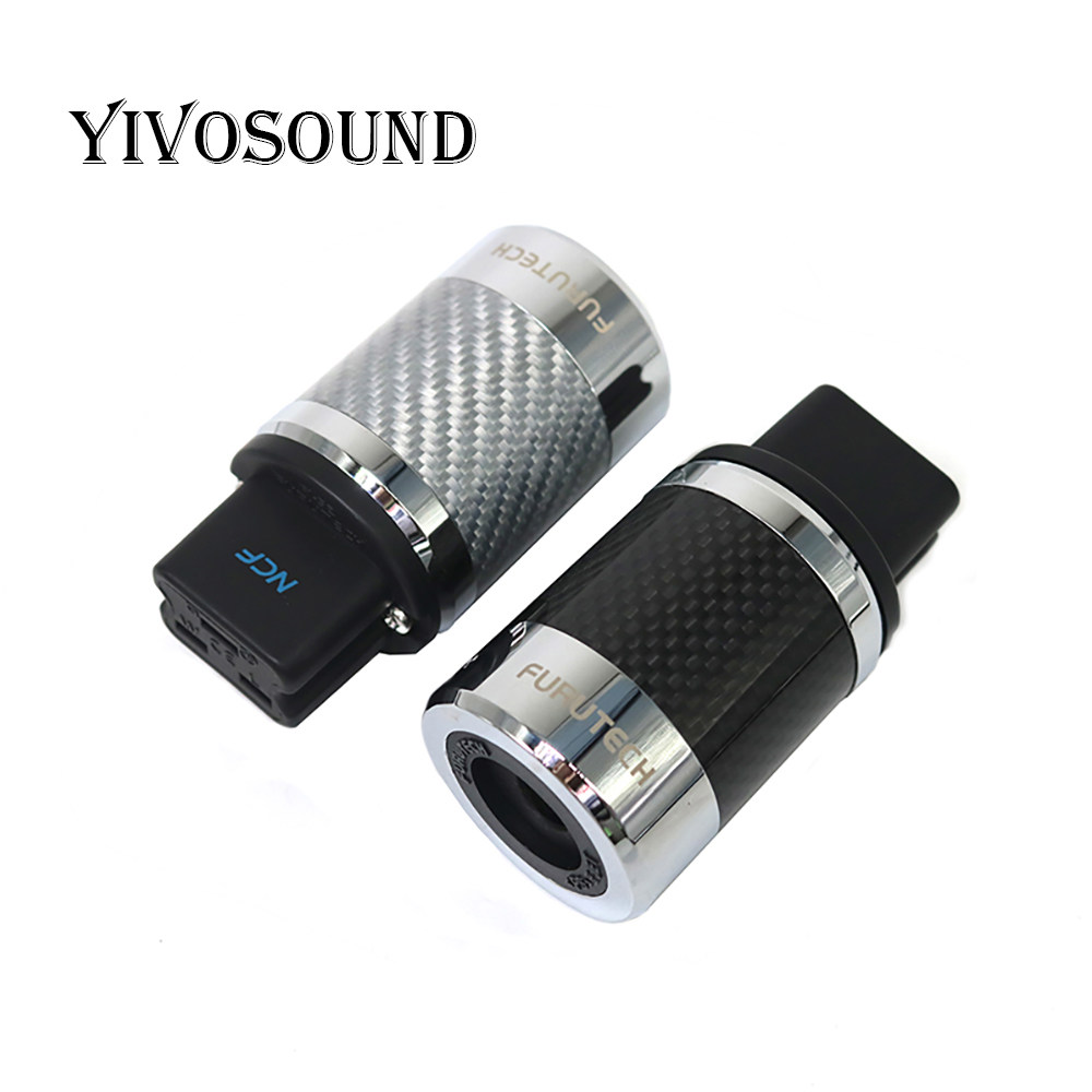 古河NCF电源插头尾插HIFI镀佬碳纤维DIY发烧音响20A英式品字尾插