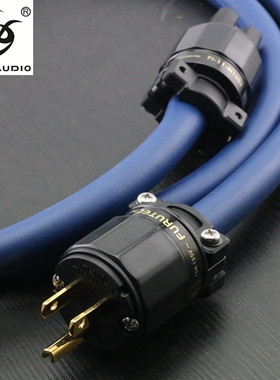 古河 3TS20 单晶铜OCC 音响美标插头尾插 功放cd连接线 电源线