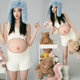 甜美简约针织少女感新款 影楼新款 时尚 孕妈咪孕期大肚照写真摄影服