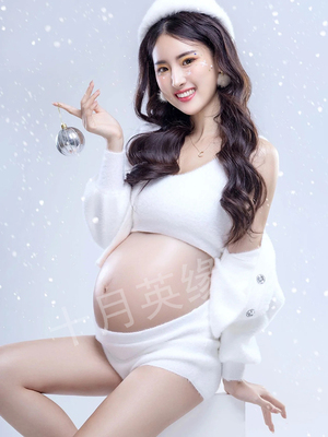 孕妇拍照服装唯美小清新