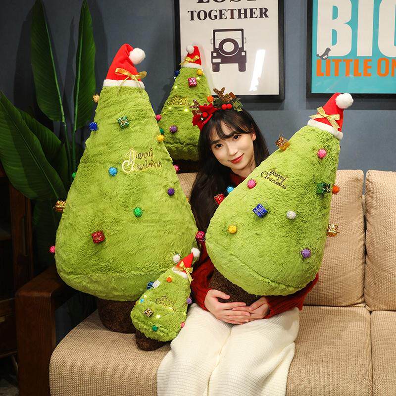 热卖圣诞树抱枕靠枕节日装饰客厅沙发靠背圣诞节送男女朋友礼物