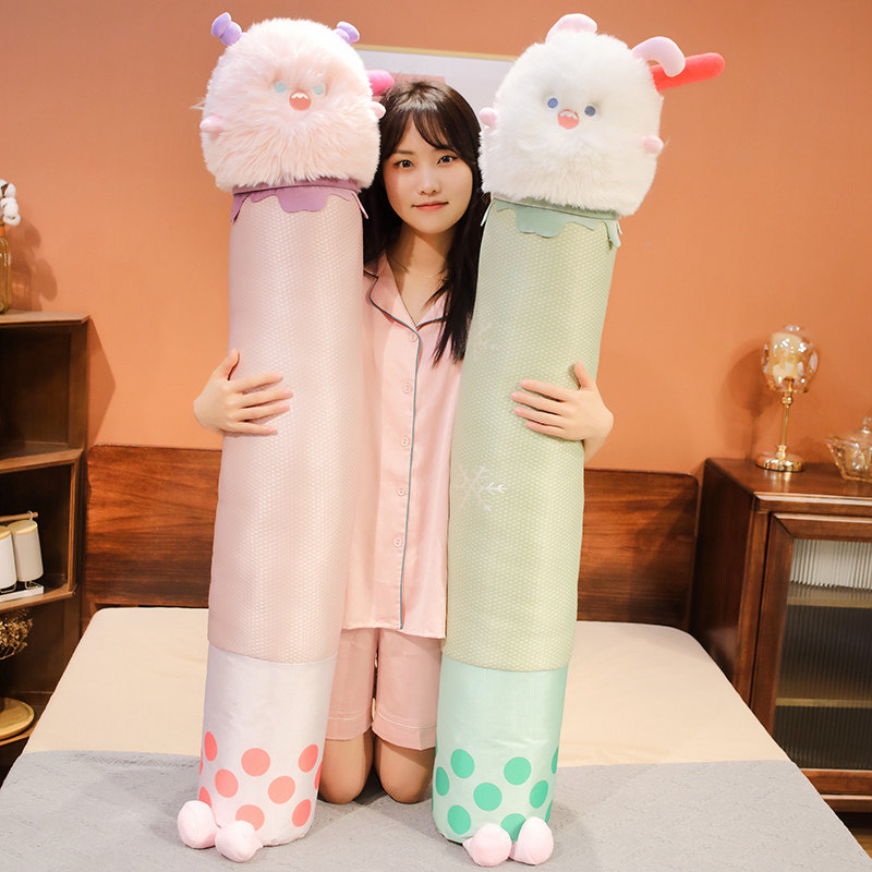 搞怪长毛怪冰丝长抱枕夹腿娃娃