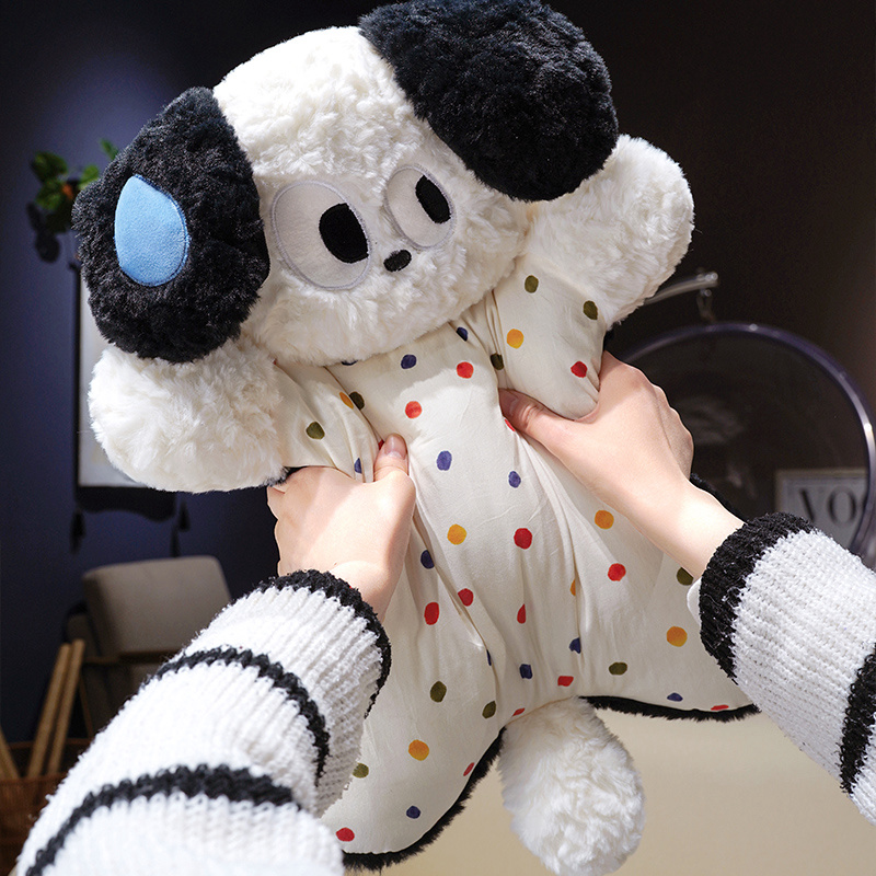 可爱软乎乎大眼仔豆袋减压抱枕毛绒玩具捏捏靠背儿童生日礼物女生