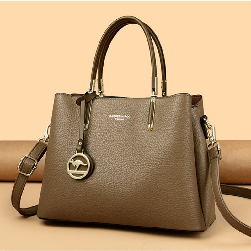 正品牌包包送妈妈款大气斜挎包大容量真皮实用型大气软牛皮手提包